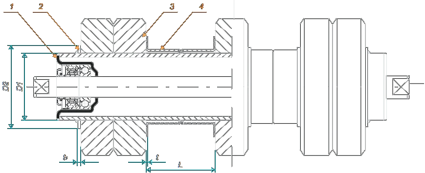 Technical drawing of the product
