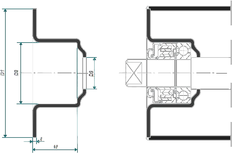 Bearing housing type PKA