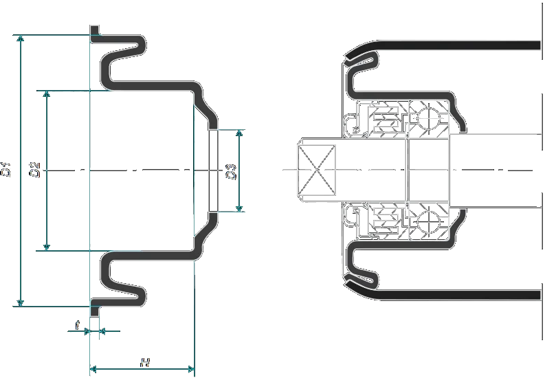 Bearing housing type PKX
