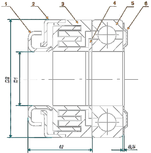 Labyrinth seal with deflector